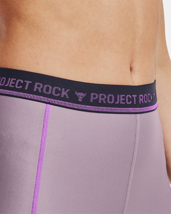 Women's Project Rock Bike Shorts, Purple, pdpMainDesktop image number 4